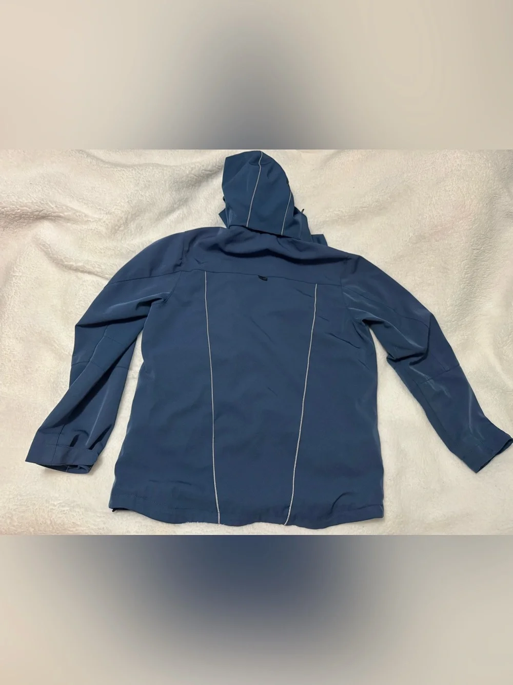 Kids Waterproof Hooded jacket in Navy Blue